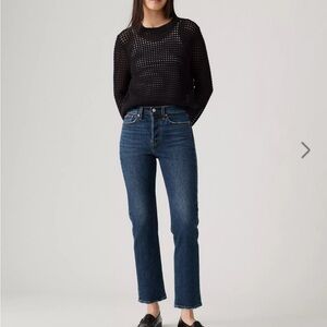 Levi Wedgie Straight Cut Blue Women's Jeans